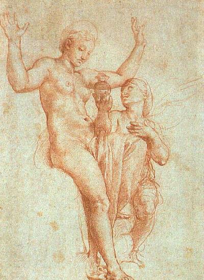 RAFFAELLO Sanzio Psyche Offering Venus the Water of Styx France oil painting art